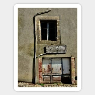 Old Shop Front In France Sticker